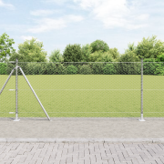 vidaXL Hexagonstaket 0,8x25 m Galvaniserat Stål