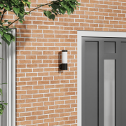 vidaXL Utomhus Vägglampa Svart Rostfritt Stål IP44