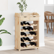 vidaXL Vinställ 90x60x30 cm i massivt furu