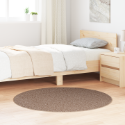 vidaXL Luggmatta med latexbakstycke Brun ø120 cm