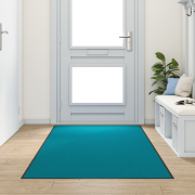 vidaXL Dörrmatta Tvättbar Cyan 120x300 cm
