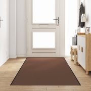 vidaXL dörrmatta rektangulär brun 120x350 cm