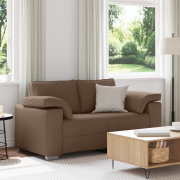 vidaXL Soffa Loveseat Brun 120 cm Tyg