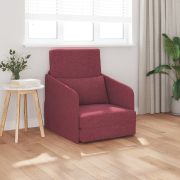 vidaXL Golvsängsoffa 2-i-1 Vinröd 65x80x83 cm Tyg
