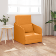 vidaXL Golvsoffa 2-i-1 Mörkgul 65x80x83 cm Tyg
