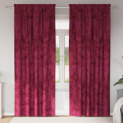 vidaXL Sammetgardiner 2 st med öljett Vinröd 245x140 cm