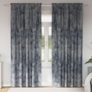 vidaXL Sammet Gardiner 2 stycken med Öljett Silvergrå 245x140 cm