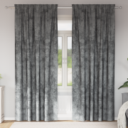 vidaXL Sammetsgardiner 2 st med öljett Grå 245x140 cm
