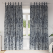vidaXL Sammetsgardiner 2 st med öljett Silvergrå 245x140 cm