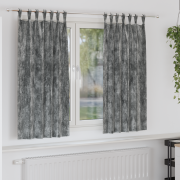 vidaXL Sammet Gardiner 2 st med Öljett Grå 175x140 cm