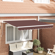 vidaXL Markisbyte för 2.5x2 m Ram Brun