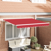 vidaXL Markis Ersättnings Tyg för 300 x 250 cm Ram Röd