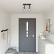 vidaXL Taklampor med Justerbar Glaslampkupa Anthracite E27