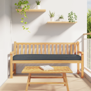 vidaXL Palletkudde för bänk Antracit 180x40x8 cm Oxford tyg