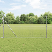vidaXL Stängselstolpar 13 st Ø32 mm 190 cm Galvaniserat Stål