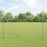 vidaXL Stängselstolpar 7 st Ø32 mm 210 cm Galvaniserat Stål