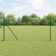 vidaXL Eurostängsel Grön 1,2x10 m Stål