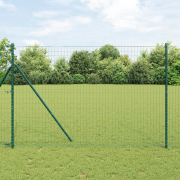 vidaXL Euro-staket Grön 1.5x10 m Stål
