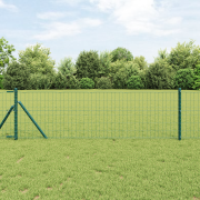 vidaXL Euro-Zaun Grön 0,6x25 m Stål
