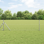 vidaXL Euro Staket 0.8x10 m Galvaniserat Stål
