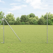 vidaXL Euro Staket 1,5x10 m Varmgalvaniserad Stål
