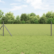 vidaXL Hexagonstaket Grå 0.4x50 m Stål