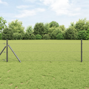 vidaXL Hexagonstängsel Grå 0.5x100 m Stål