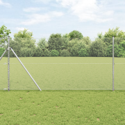 vidaXL Hexagonstängsel 1.4x50 m Galvaniserat stål