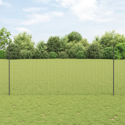 vidaXL Stängselposter 22 st U-formad Grå 150 cm Stål