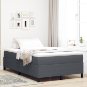 vidaXL Sängram Mörkgrå 120x190 cm Corduroy Tyg