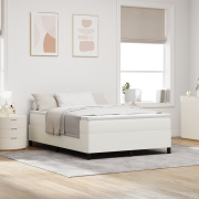 vidaXL Sängram Gräddvit 140x190 cm Corduroy Tyg