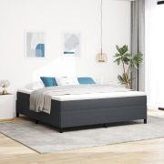 vidaXL Sängram Mörkgrå 180x200 cm Corduroy Tyg
