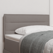 vidaXL Huvudgavel Linje Design Taupe 100 cm Tyg