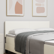 vidaXL Sänggavel Enkel Design Grädde 140 cm Corduroy Tyg