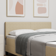 vidaXL Huvudgavel Enkel Design Ljusgrön Grå 160 cm Kordtyg