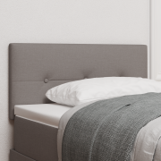 vidaXL Sänggavel Med Knapptuftad Tyget Taupe 80 cm