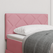 vidaXL P Pink Diamantblock Sänggavel - 80 cm Sammet