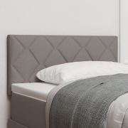 vidaXL Sänggavel med Diamantblockdesign Taupe 90 cm Tyg
