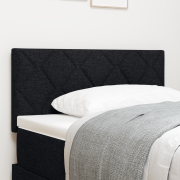 vidaXL Sänggavel med diamantblock Svart 100 cm Tyg