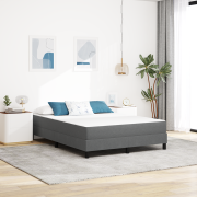 vidaXL Pocket Vårrandsmadras Ljusgrå Medium 140x190x20 cm Tyg