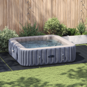vidaXL Rektangulärt Poolöverdrag Svart Polyeten 550 x 280 cm