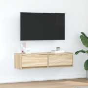 vidaXL TV-bänk sonoma-ek 100x31x25,5 cm konstruerat trä