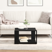 vidaXL Soffbord svart ek 85x55x31 cm konstruerat trä