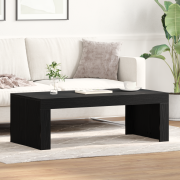 vidaXL Soffbord svart ek 102x50x35 cm konstruerat trä