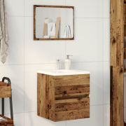 vidaXL Tvättställsskåp Gammal Trä 41x38.5x45 cm Konstruerat Trä