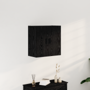 vidaXL Väggskåp svart ek 60x31x60 cm konstruerat trä