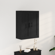 vidaXL Väggskåp svart ek 69,5x34x90 cm konstruerat trä