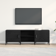 vidaXL TV-bänk svart ek 150x30x50 cm konstruerat trä