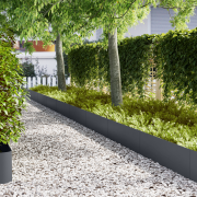 vidaXL Rabattkanter 10 st antracit 100x0.5x15 cm stål