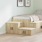 vidaXL Förvaringsskåp sonoma-ek 127x41x40 cm konstruerat trä